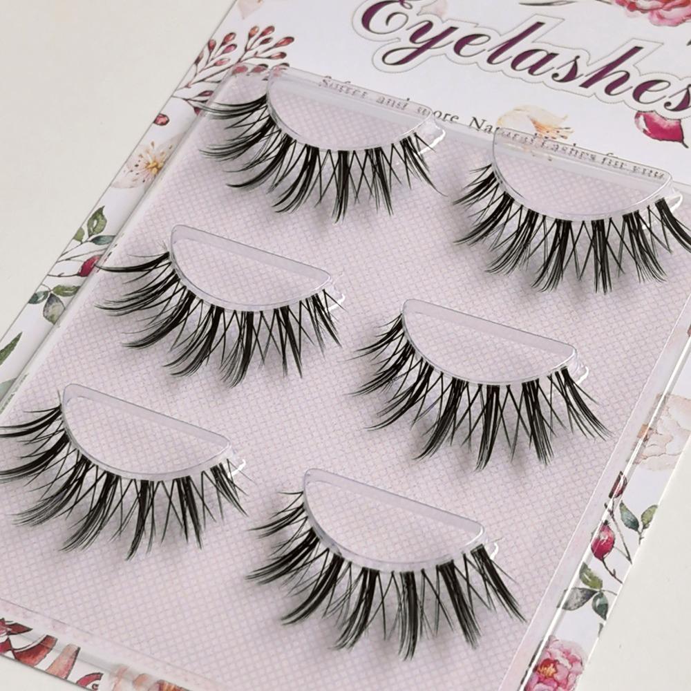 Natural Look Manga Lashes Japanese Cosplay Dramatic Anime Lashes New Faux Mink Lashes for Women