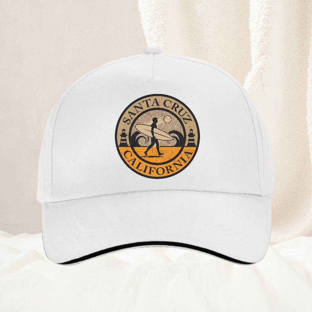 Cappellino da Baseball Santa Cruz California Unisex Donna Moda regolabile Unisex Cappello Snapback di Alta Qualità