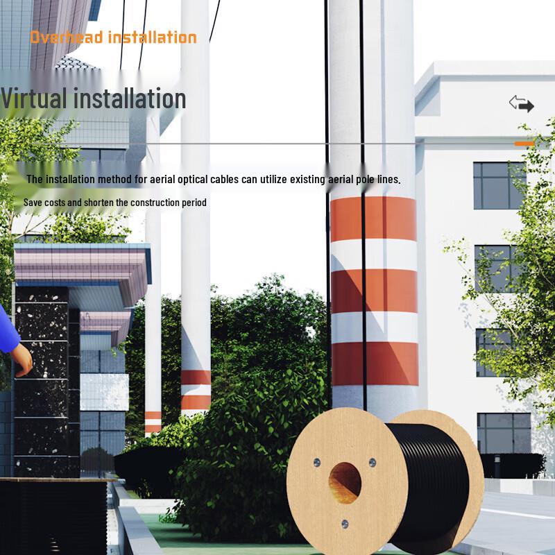 Armored 12-Core Single-Mode Outdoor Fiber Optic Cable