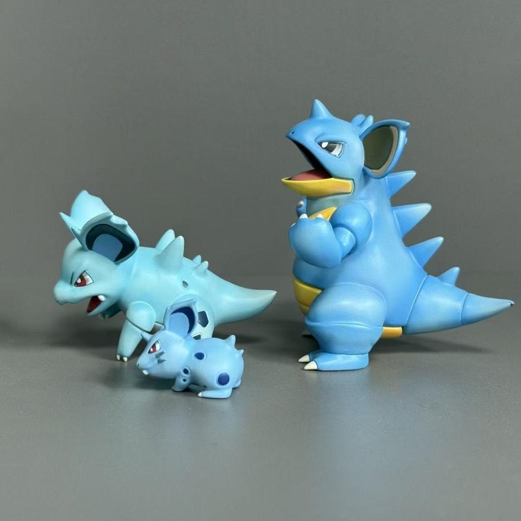 Latest Anime Pokemon Nidoking Nidoqueen Figurine PVC Statue Collection Room Doll Decoration Figure Toys Presents