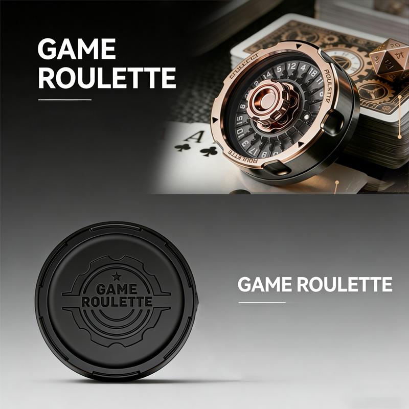 Roda da Sorte Giratória D20 de 20 Lados Brinquedo Fidget Anti Estresse Alívio da Ansiedade EDC Hand Spinner Gadget de Mesa DND RPG Jogo de Tabuleiro Presente