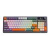 Free Wolf M96 Mechanical Feel Wireless Bluetooth Keyboard with Spherical PBT Keycaps, Display Screen & Knob.