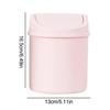 Mini Trash Can Creative Mini Garbage Cans with Lid Tiny Waste Bin Wastebasket for Desktop Small Paper Basket for Car Interior
