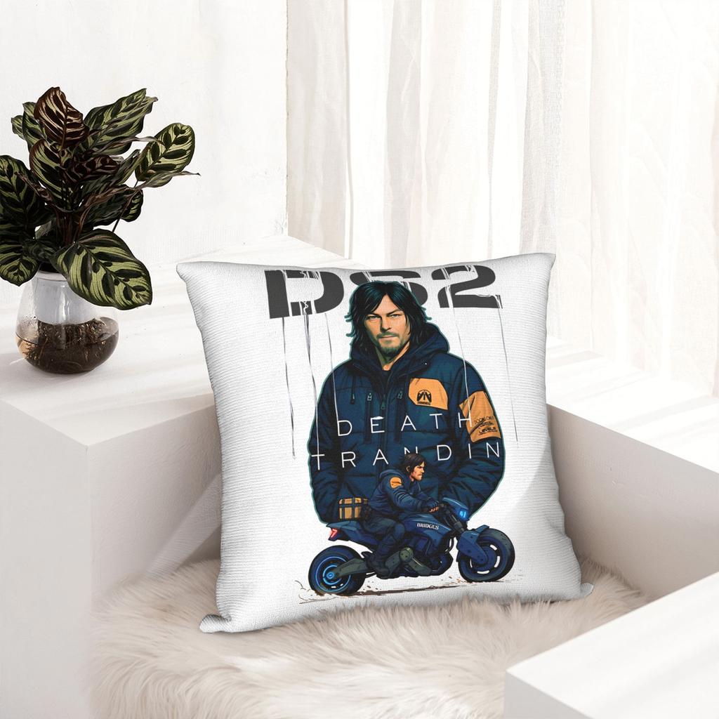 Death Stranding 2 Sam Bridges Pillowcase Soft Polyester Cushion Cover Gift Pillow Case Cover Living Room Square 45*45Cm
