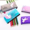 PVC jelly glue cute pencil bag Simple small large capacity stationery bag student school supplies storage bag pen case gifts
