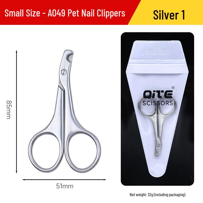 Dual-Use Round Mouth Nail Clippers for Cats & Dogs - Beginner Friendly, Double Hole Design