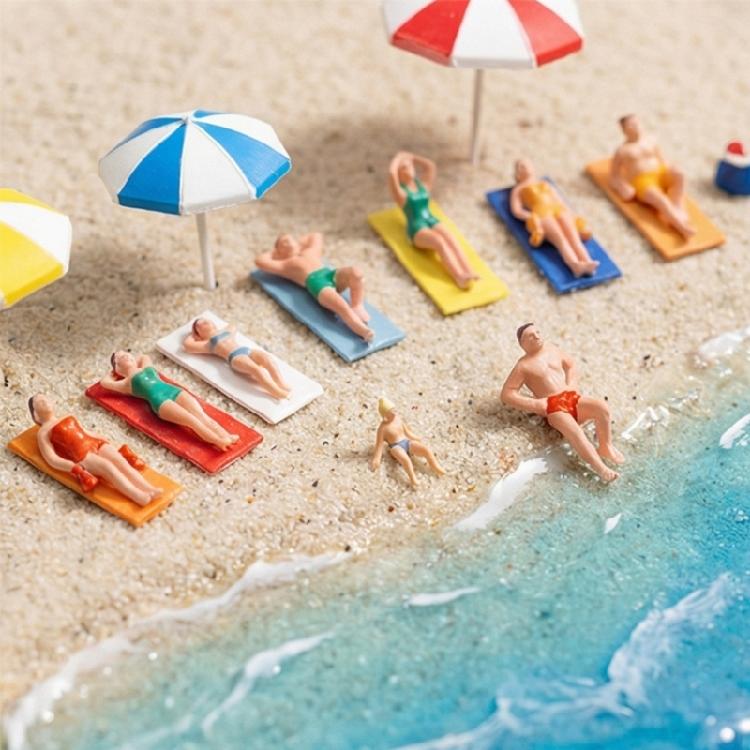 Miniature Different Poses Swimming People Model People Swimming Figures for Miniature World and Crafting