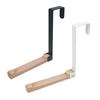 Innovative Foldable Over Door Hooks With Nonslip Protections Sturdy Wooden Hanger For Bathroom Bedroom Organization