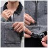 WEGO Denim Shirt Size Denim Black Men's Jacket, M,