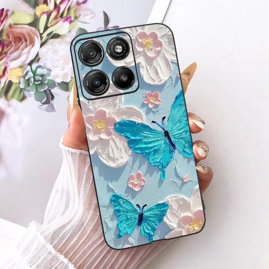 Hülle für Motorola Moto G67 Power Ästhetische Cartoons Weiche Silikon Handyhülle Rückabdeckung für MotoG57 Power G 67 Power TPU Hülle