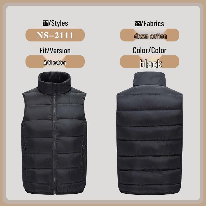 Haidilao Waitstaff Down Cotton Vest with Custom Logo for Hot Pot & BBQ Restaurants 4XL