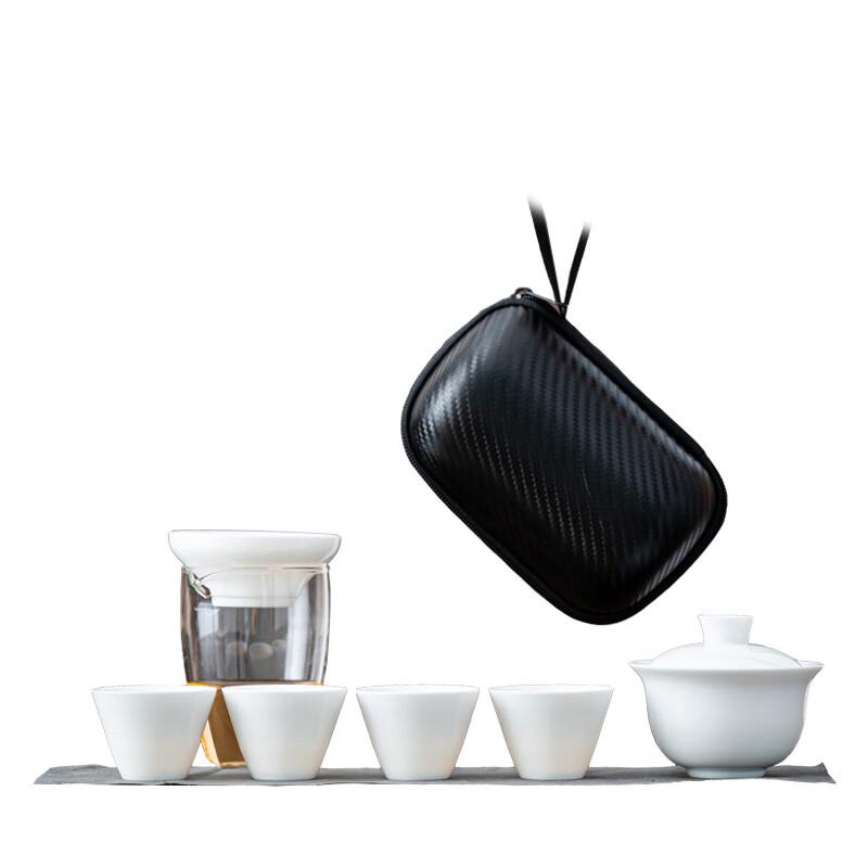 OIMG Ruyi White Porcelain Travel Tea Set