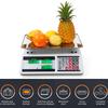 40KG Digital Price Scale Electronic Price Computing Scale with Stainless Steel Large Platform Dual LCD Display Big Button for Fa