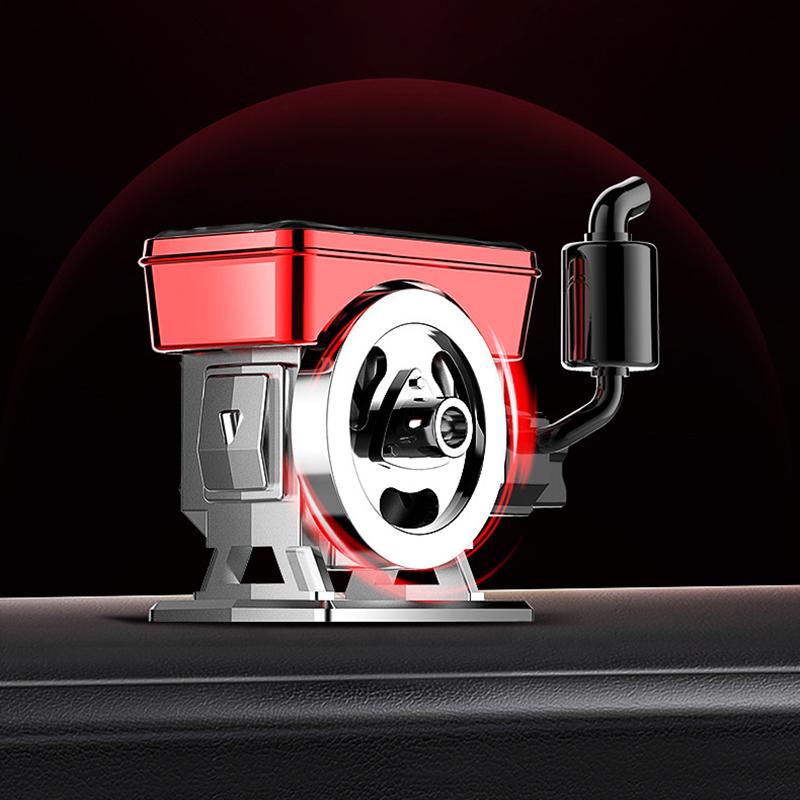 Car Oil Diffusers Solar Powered Rotating Car Perfume Diffuser Simulated Tractor Engine Car Perfume Diffuser Car Aromatherapy