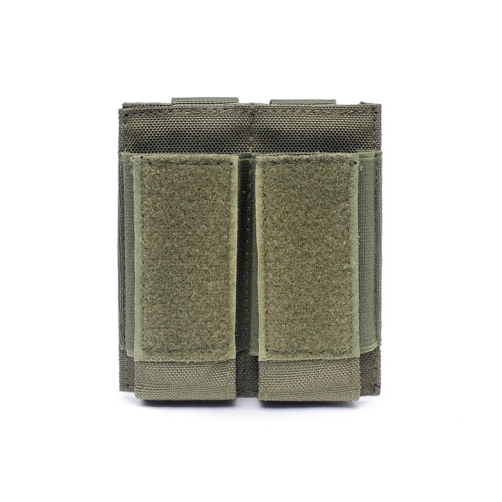 Molle Double 9MM Magazine Pouch Hunting Flashlight Holder EDC Waist Bag Airsoft Mag Holster Storage Bags