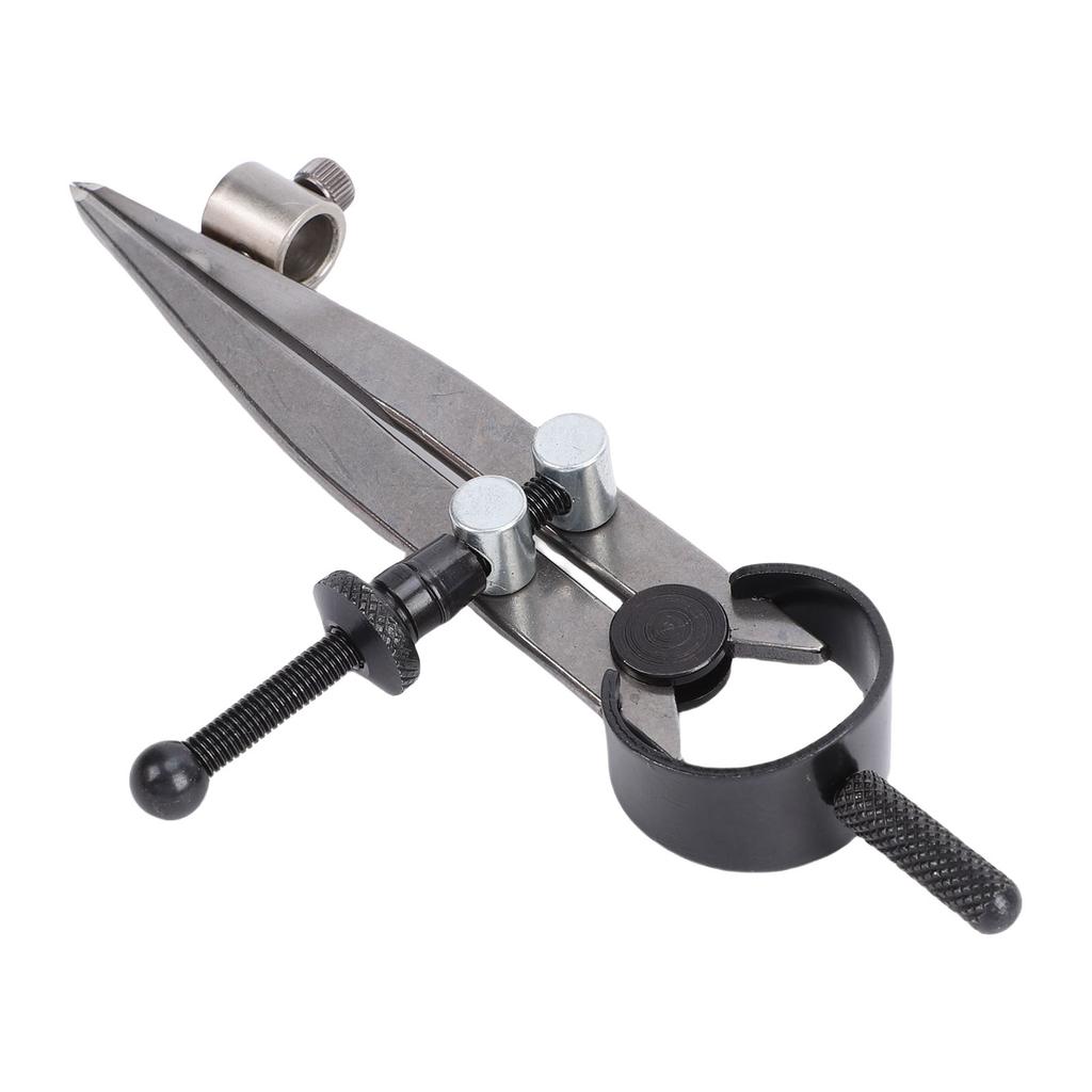 Wing Divider Adjustable Lockable Leather Compass Spring Divider Caliper with Pen Holder for Woodworking Metalworking
