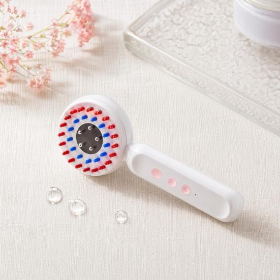 Xiaobudian Hair Growth Comb, Electric Scalp Massager with 650nm Red & 415nm Blue Light, Essence Dispenser for Thinning Oily