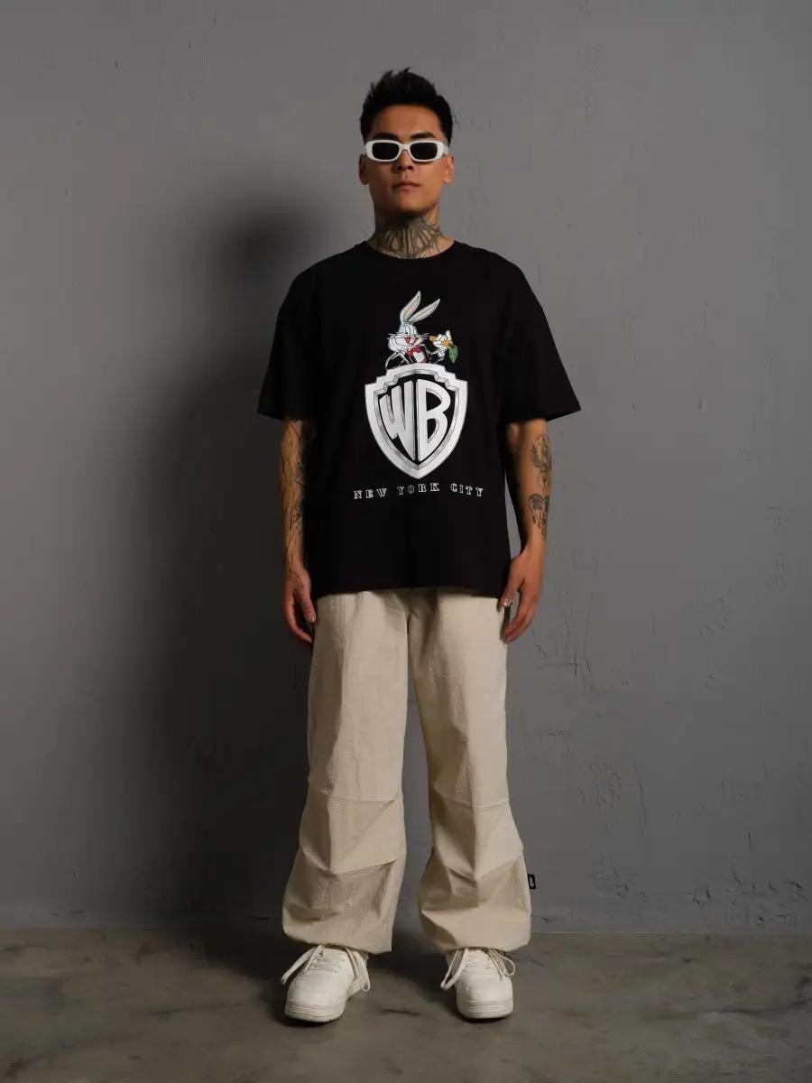 Oversized T-shirt with 2pac varenka y2k print on the back L