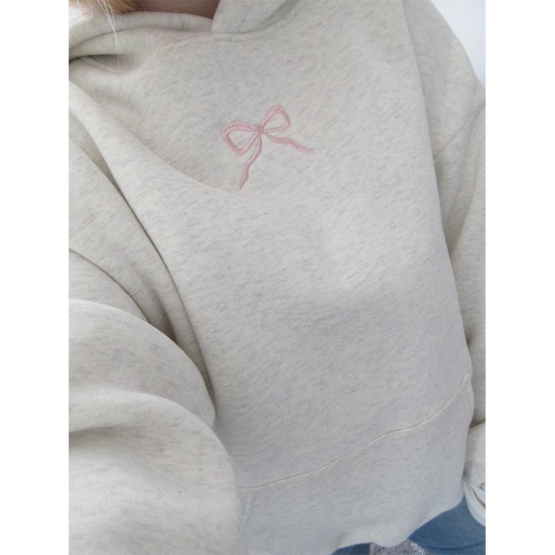 

BITCED Women s Fashion Casual Solid Color Print Long Sleeve Hooded Hoodies & Sweatshirts XS розовый