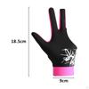 Billardhandschuh 3 Finger Pool Atmungsaktive Queuehandschuhe Spiel für Männer Frauen,