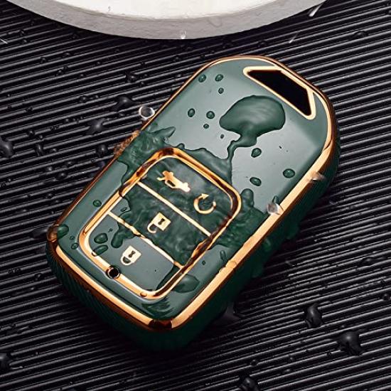 Honda Remote Key Key Key TPU Compatible with Honda Smart Car Black [ontto] Case, Cover, Holder, Stylish, Non-Slip, Material, Fit, Jade, Freed,