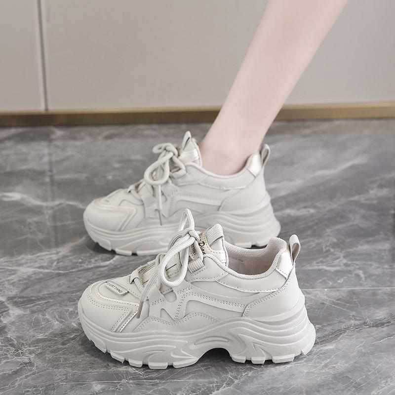 Dad Shoes Spring and Autumn New Thick-soled Small-size Student Sneakers