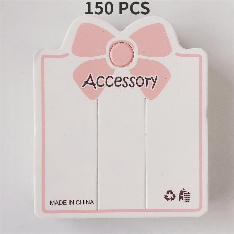 50/100/150PCS 6 * 7Cm Cardboard~ Bow Small Card Adult Children Hairpin Hair Accessories Tag Packaging Accessories