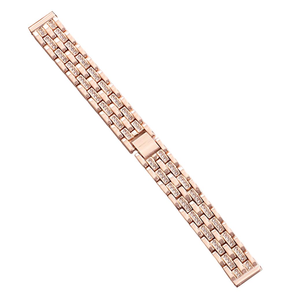 Edelstahlbänder Kompatibel mit Garmin Lily 2 Active/Classic Bling Strassstein Diamant Metallarmband Ersatzarmband
