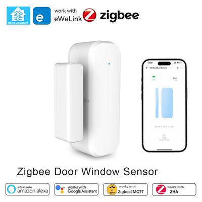 For Ewelink APP Smart Home Door Sensor Zigbee Door Window Open Closed Detector Security Protection Alarm Support Home Assistant