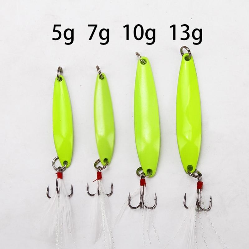 3 szt. Tonąca Metalowa Lśniąca Przynęta Łyżka Błystka Sztuczne Twarde Przynęty Wirnik Twarda Przynęta Wędkarska Błystki z Haczykiem