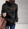 Winter Super Soft Comfortable Solid Color Turtleneck Pullover Women's Sweater Fashion Zipper Sexy Top Ladies Hipster Clothes