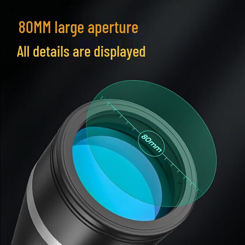 Leaysoo 20x80 Широкоугольный бинокль с высоким увеличением