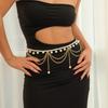 Wind Metal Love Pearl Waist Chain Sexy Star Chain Tassel Butterfly Body Chain