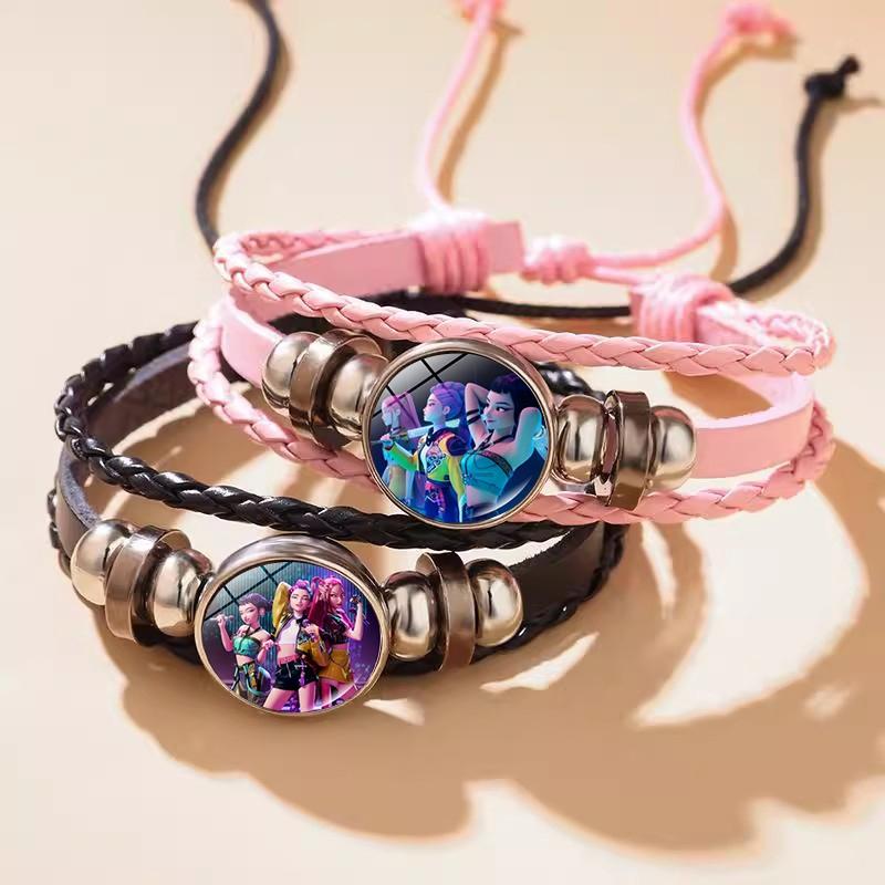 Anime Movie KPop Bracelet Rumi Mira Zoey Wristband Nacklace Kpop Cosplay Jewelry Accessories Party Gifts for Fans Kids