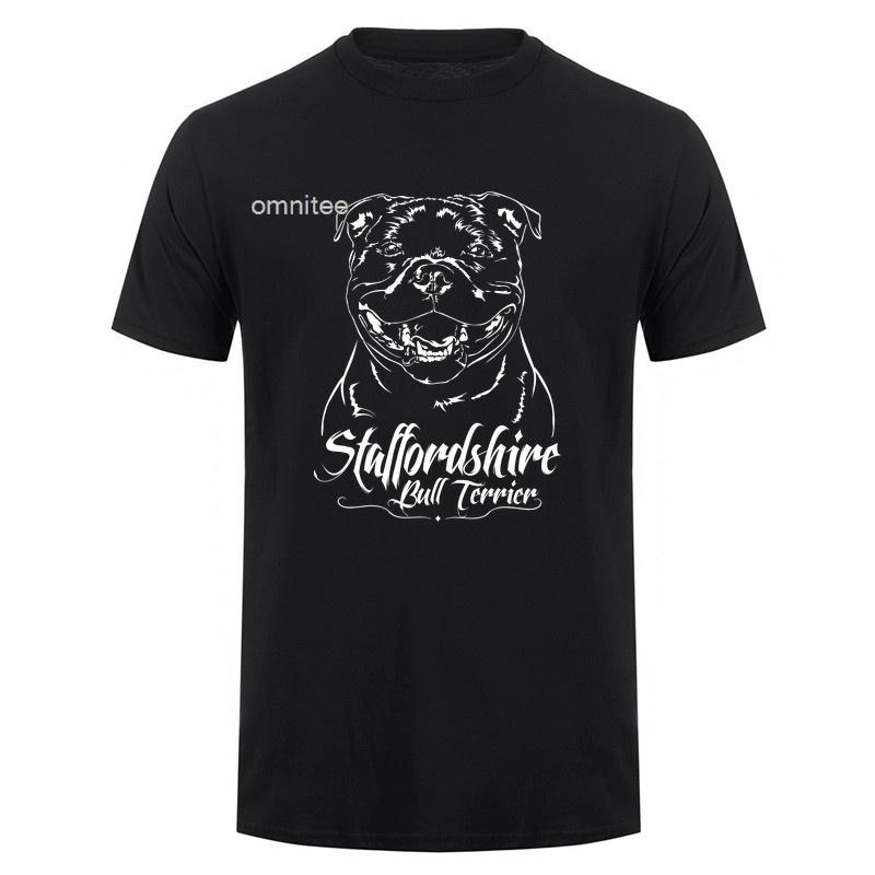 Staffordshire Bull Terrier T Shirt Dog Lover Funny Pet Owner Graphic Tee Vintage Cool Dogs TShirt Unisex Unisex Gift HJ161