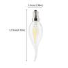 E14 2W LED Lamp Light Bulb Candle Flame Shape Warm White Lighting AC 220V (2W)