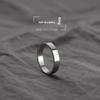 Ring Men's Tide Advanced Sense Index Finger Female Couple Ring Niche Design Titanium Steel Does Not Fade