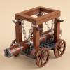 Medieval Military Castle Siege Machines Building Blocks Battering Ram Bonfire Catapults Weapons Rack Armor Helmets Bricks Toys