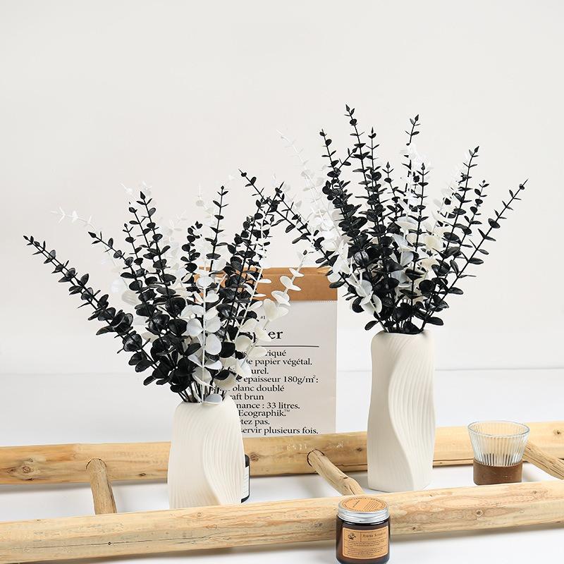 10PCS Artificial Plants Eucalyptus Leaves Green Leaf DIY Flower For Home Decoration Wedding Party Floral Bouquets Fake Plant FH7