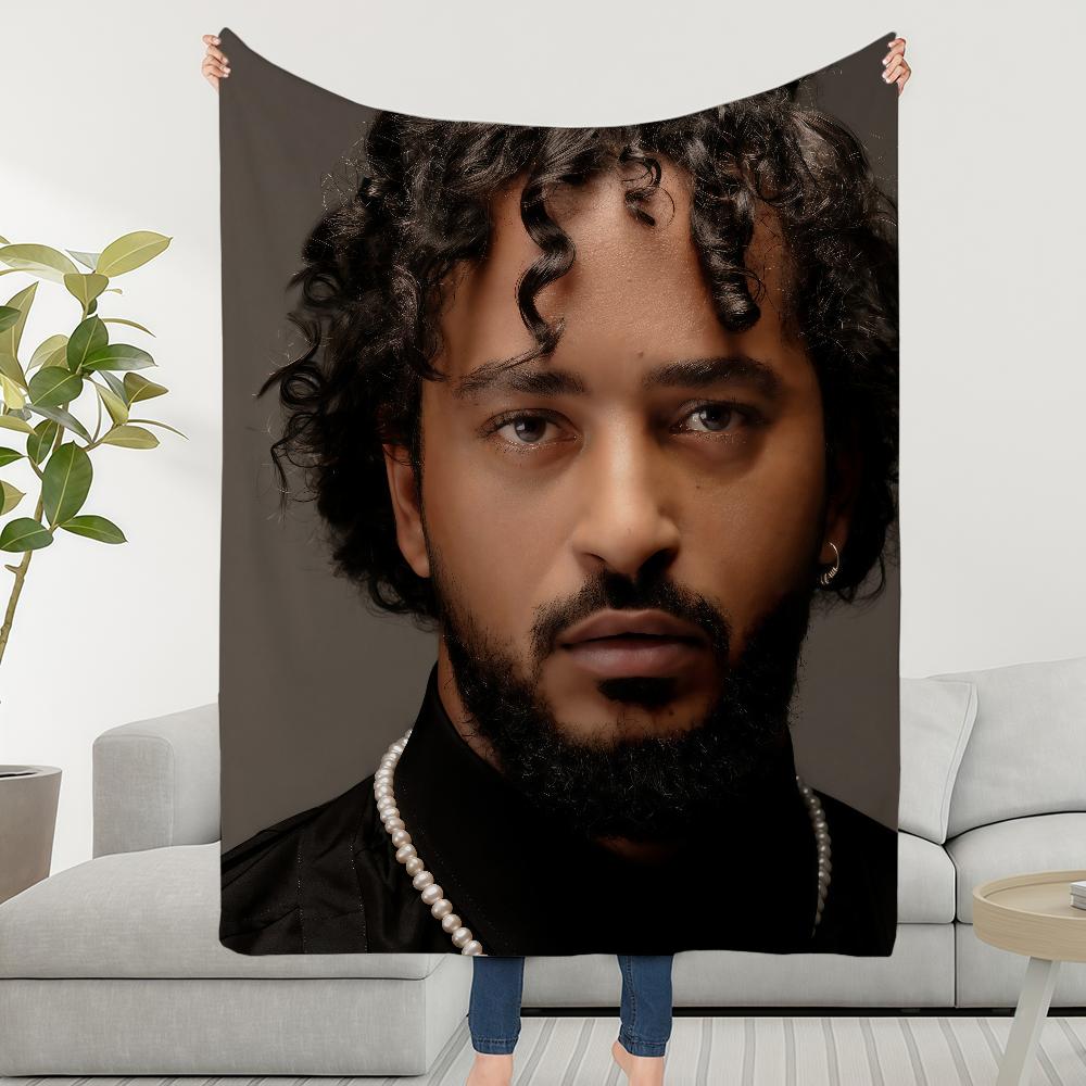 Blanket French Throw Super Cosy Singer Plush Living Room Sofa Couch Childish Birthday S-SlimaneS-ES Gifts