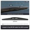Compatible Frameless Wiper Blades for BYD Song PRO DMi - Silent Rubber Strips for Front and Rear