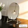 Elegant Rotating Makeup Mirror - Retro Style for Bedroom or Dormitory Dressing Table