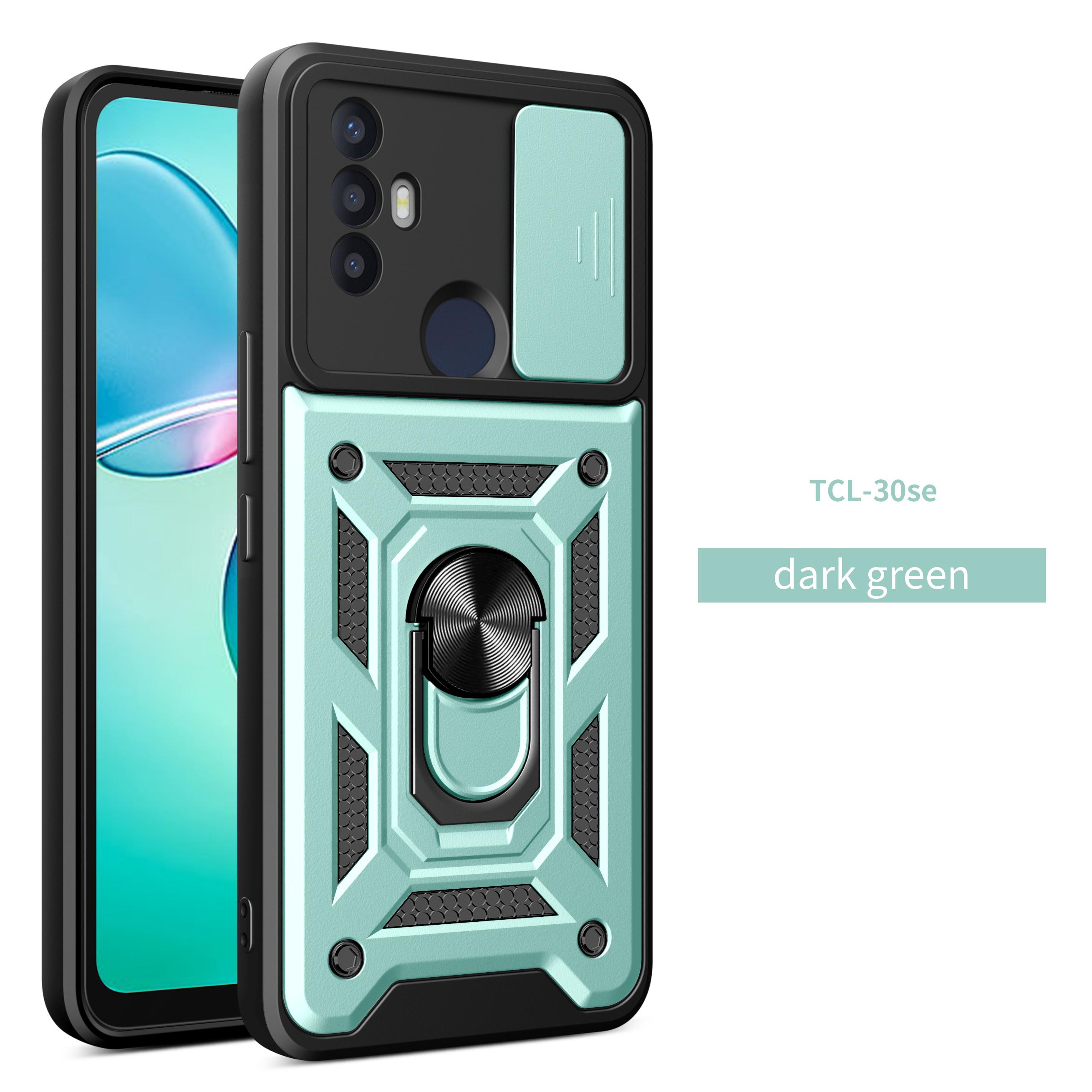 

For TCL 30 SE Case TCL 40 SE Cover TCL 50 SE Magnetic Ring Holder Armor Phone Case Slide Camera Protect Back Cover TCL 30 SE