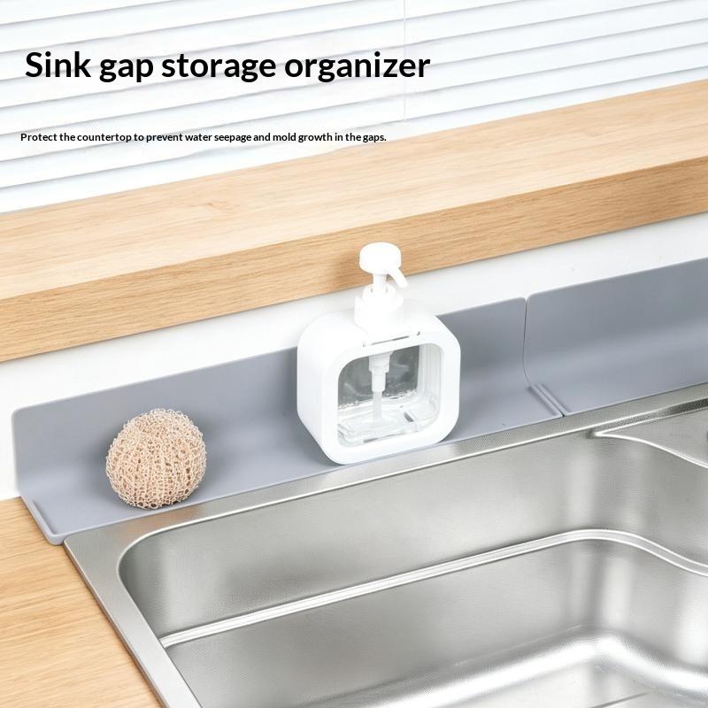 Silicone Kitchenware Drying Mat Anti-slip Heat Resistant Stovetop Gap Drainer Pad for Counter Utensil Storage
