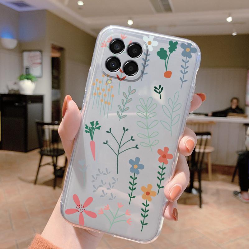 For Samsung Galaxy M33 5G Case Cute Cat Cartoon Protective Soft Silicone Phone Cases For Samsung M 33 GalaxyM33 Bumper Clear Bag