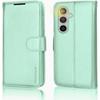 [Leather Wallet Case] Protective Cover with Cash & Card Holder, Stand and Wrist Strap For Samsung Galaxy S23 FE 5G