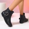 2024 High Quality Ladies Shoes Side Zipper Women's Boots Fashion Women's Boots Office and Career Hot Sale Plus Size Ankle Boots