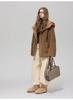 2025 Fall/Winter Women's Hooded Lambswool Fur Coat - Thickened Texture & Button-Up Design
