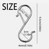 10Pcs Spring Clasp Balcony Clothes Hanger Windproof Garden Hanging Clasp  Garden Storage Organizer