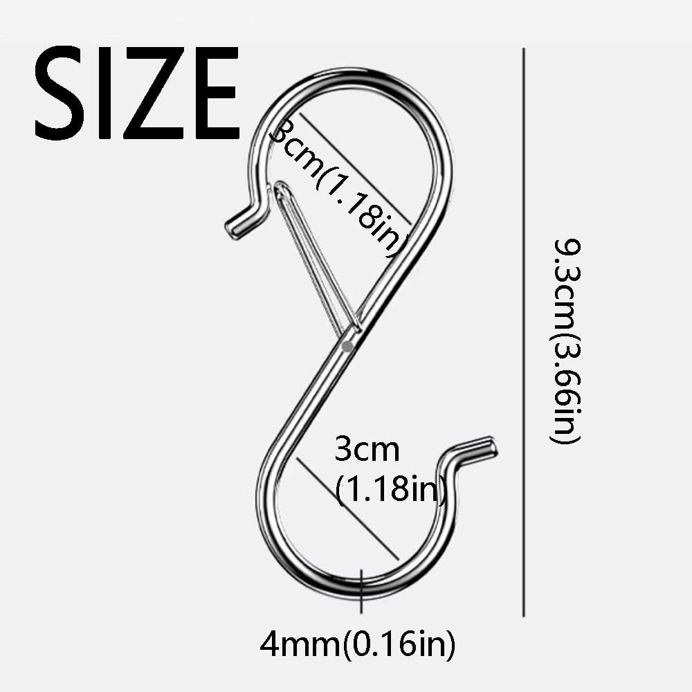 10Pcs Spring Clasp Balcony Clothes Hanger Windproof Garden Hanging Clasp  Garden Storage Organizer